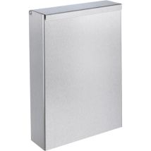 Delabie Abfallbehälter – rechteckig – Wandmontage – flach – 4,5 l – Edelstahl – 70 x 210 x 310 mm – 30 Jahre Garantie