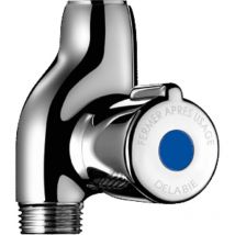 Delabie Absperrventil G1/2 M. Rohrtrenner, Mit Oberteil 1/4-drehung