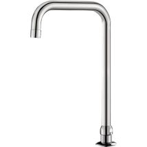 Delabie Schwenkauslauf Ø 22mm – H140mm – L150mm – Messing verchromt – 3 l/min