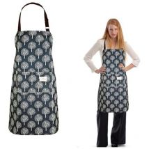 XVX - Delantal de pvc para mujer con bolsillos, impermeable, con peto para chef, lavable, para cocinar, barbacoa y limpieza del hogar.