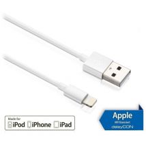USB-Daten/Ladekabel MK-MK399 für Apple, 2 m, weiß - Deleycon