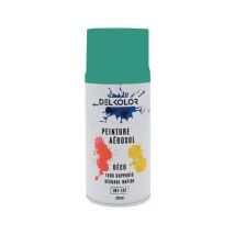 Delkolor - Peinture en Aérosol Tous Supports - 300ml Finition: Satiné - Couleur: turquoise - Conditionnement: 300ml