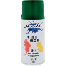Delkolor Peinture en Aérosol Tous Supports - 300ml Finition: Satiné - Couleur: RAL 6029 Vert menthe - Conditionnement: 300ml