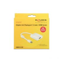 Delock - 62612 - mini DisplayPort 1.2 - hdmi - Male connector / Female connector - 0,2 m - Blanc