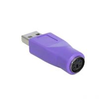 Delock - Adaptateur pour clavier Combi-PS/2 femelle vers usb Type a mâle - Violet (65461)