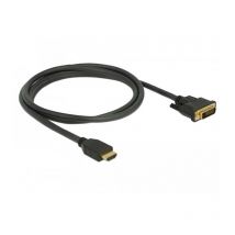 DeLOCK 85653 adaptador de cable de vídeo 1,5 m HDMI Type A (Standard) DVI Negro - Adaptadores de cable de vídeo (1,5 m, HDMI Type A (Standard), DVI,