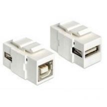 Delock - Adaptateur usb 2.0 1982627 - [1x usb 2.0 type a femelle - 1x usb 2.0 type b femelle] - blanc