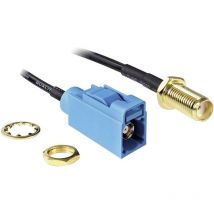Delock Antenna WLAN Prolunga [1x Presa SMA - 1x SMBA-(FAKRA) Presa Z ] Nero
