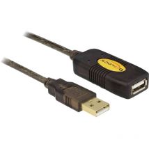 Delock - Cavo usb usb 2.0 Spina usb-a, Presa usb-a 30.00 m Nero contatti connettore dorati, Certificato ul 83453