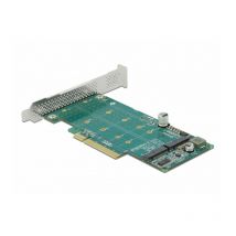 Pci Express x8 Karte zu 2 x intern NVMe M.2 Key m - Bifurcation (89045) - Delock