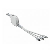 Delock - usb 3 in 1 Aufrollladekabel für Lightning Micro Type-C (85850)