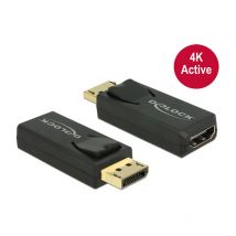 Delock - DisplayPort Adaptateur 1.2 hdmi 4K Aktiv Noir (65573)