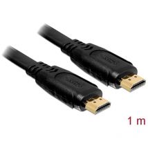 Delock - Câble de raccordement hdmi Fiche mâle hdmi-a, Fiche mâle hdmi-a 1.00 m noir 82669 4K uhd Câble hdmi