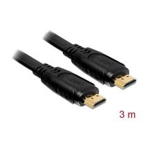 Câble de raccordement Delock HDMI Fiche mâle HDMI-A, Fiche mâle HDMI-A 3.00 m noir 82671 4K UHD Câble HDMI C670991