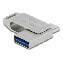 Delock - usb 5 Gbps Lápiz de memoria usb-c + Tipa-A 128 gb - Carcasa de metal