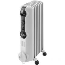 TRRS0715 Oil Filled Radiator 1500W, White - Delonghi