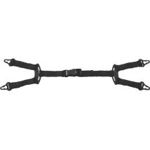 Kinnriemen 4-Punkt, für Schutzhelme, schwarz, Nylon, 10 Stück - Delta Plus