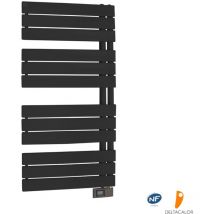 Deltacalor - Sèche-serviettes électrique à lames plates Asymetrique 500W ral 7016 Anthracite