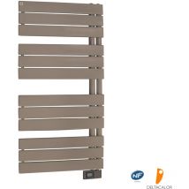 Deltacalor - Sèche-serviettes électrique à lames plates Asymetrique 500W ral 7006 Taupe