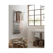 Deltacalor - Sèche-serviettes électrique avec soufflerie Stendino 500+1000W Gris