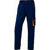 Pantalon de travail Delta Plus panostyle polyester coton bleu marine / orange -M6PANBM0 42/44 (l)