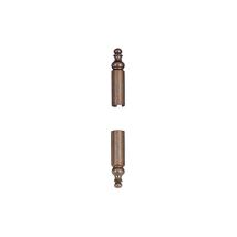 Demi cache-fiches en laiton gc 839 finition vieil argent ø 14 mm pour fiches Exacta 495 menuiserie bois boîte de 4 Otlav