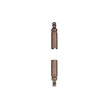 Otlav - Demi cache-fiches en laiton gc 839 finition vieil argent ø 14 mm pour fiches Exacta 495 menuiserie bois boîte de 90
