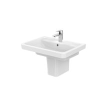 Lavabo sur colonne – Céramique blanche – Dimensions (L x P x H) : 200 x 290 x 295 mm – Kit de fixation inclus – TOTO