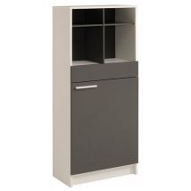 Parisot - demi colonne versus 60x137x32 gris blanc