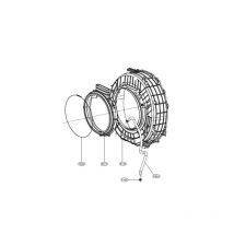 Demi cuve avant rep K140 pour lave linge LG MCK57515113
