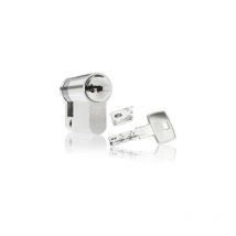 DOM - Demi-Cylindre de serrure IX6 sr Argent n/a 10 mm 70 mm Demi-cylindre