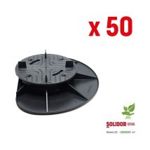 Solidor - lot de 50 plots réglables périmètre dalle 35/50mm