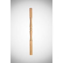 Demi Poteau Tourné En Bois Massif Pour Balustrade Longueur Pin Cm