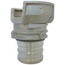 Multitanks - Demi raccord symétrique Guillemin, pompier, à douille à gorges pour colliers - aluminium dn 100 x 100mm
