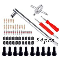 Demonte Valve Pneu Outil, Valve Core Remover pour Voiture Remplacement, TR412 Valve Pneu, Valve Core, 4-1 Outil de Réparation de Valve de Pneu