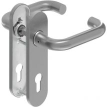 Deni - Zimmertür-Kurzschild-Garnitur eer 9 mm U-Form, Kurzsch. fs, pz U-Form, Kurzsch. fs, pz