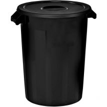 Poubelle très résistante 100 l - Black - Denox