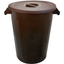 Poubelle très résistante 100 l - Brown - Denox