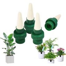 Denuotop - Drip Irrigation Bottle, 4 Pieces Ceramic Drip Irrigation Automatic Watering Plants Self Watering System for Garden Home Indoor Outdoor