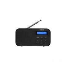 Denver - Radio Digital Dab + y fm. DAB-42BLACK. Reloj, Alarma y Despertador. Funciona con batería y energía. Volumen 1W. Acabado en Madera.