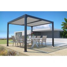 Couleurs Du Monde - Denver - Pergola Autoportante Bioclimatique 3X3M En Aluminium