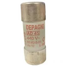 910039 Zylindrischer Sicherungseinsatz nf ad 22x58mm 45A - Weiß - Depagne