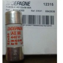 Depagne - 91004000 - Cartouche Fusible 22x58 ad 60A - Enedis 6942638