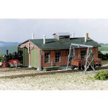 Auhagen - Deposito locomotive a due ingressi con carroponte 11 355 H0