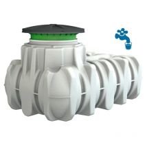 Suinga - Depósito polietileno soterrado 1500 litros agua potable, uso alimentario. Longitud 210cm, Ancho 125cm, Alto 102cm