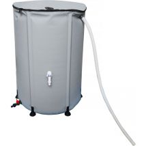 Habitat Et Jardin - Depósito recuperador de agua flexible de pvc 250 l - Gris
