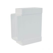 Derivación en T rectangular blanca Blanco 55x110 Blanco 55x110