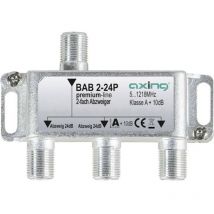 Axing - bab 2-24P Dérivateur tv câble 2 voies 5 - 1218 MHz