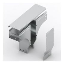 Derivazione a t In Discesa Sghemba 100X80 Zincata Sati Italia 1042553