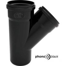 Derivazione phono black 45° mf diam. 100/40